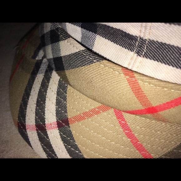 Burberry Nova Check Tan Multi Color Bucket Hat Size M - Picture 9 of 12